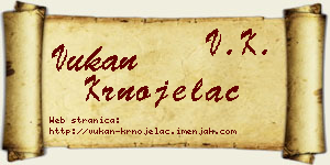 Vukan Krnojelac vizit kartica